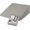 Light Grey, variant on CirclesHome Wedge Pillow Cover 100% Cotton, Zippered Wedge Pillow Case Protector, Soft, Hypoallergenic & Breathable - Dark Grey (25Wx26Lx7.5)
