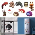 thumbnail image 2 of 10 Cartoon Animal Magnets Fridge Decoration Animal Fridge Decals Unique Characters Decoration for Fridge, 2 of 13