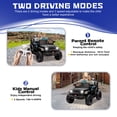 thumbnail image 2 of Track Seven 24V Ride on Truck, 2 Seater Ride on Toy Car for Big Kids, 19.7" Large Wide Seat, 4WD Electric Truck Car with Music, Bluetooth, Light and Searchlight, Max Speed 4.35 mph, Black, 2 of 11