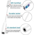 thumbnail image 4 of Adaptador de auriculares Lightning a 3.5 mm Hugimcnt para iPhone, 4 of 7