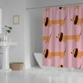 thumbnail image 3 of Coolnut Bath Shower Curtain Liners Lovely Dachshunds 60x72in Polyester Waterproof with 12 Curtain Hooks Bathroom Accessories Decoration, 3 of 6