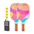 thumbnail image 1 of Pickleball Paddles Pickleball Racquets Includes 2 Rackets 4 Pickleballs Comfort Grip Professional Pickle Ball Racket for Kids Style S, 1 of 8