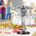 thumbnail image 1 of Wine Cup Rack,Rhombus Iron 6 Bottles Wine Cup Display Cup Shelf Seamless Integration, 1 of 7