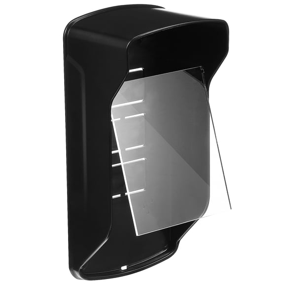 LOLIPPYY Black Weatherproof Doorbell Cover with Clear Window, Rainproof Outdoor Protector for Use