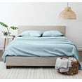 thumbnail image 3 of Noble Linens 3 Piece Pattern Microfiber Bed Sheets Set, Aqua Thatch, Twin, 3 of 9