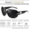 thumbnail image 4 of Gafas de sol polarizadas de gran tamaño, protección UV400, montura grande, estilo vintage, para mujer, 4 of 4
