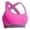 Hot Pink, variant on Sports Bra Gym Bra Non-Wired Women's Bralette Comfortable Seamless Padded Full Cup Bustier Top for Sleep Nursing & Light Sports in Multiple Colors