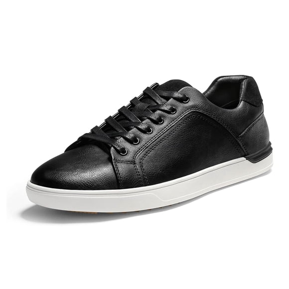 Zapatillas casuales para hombre Bruno Marc negras con cordones