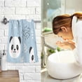 thumbnail image 7 of GZHJMY Cute Panda Print Pure Cotton Hand Towels for Bath Decorative Guest Towels Fingertip Towels for Bathroom Spa Gym, 2-Piece, 16 x 28 inches（117）, 7 of 7