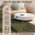 thumbnail image 6 of Design&I 6'x9' Washable Area Rug Olive Green Celestial Typography Sun and Moon Motif with Inspirational Text for Living Room, Family Indoor, Oversized Skid-Resistant, 6 of 7