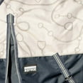 thumbnail image 3 of Jeffers Poplar Head 1200 Denier Turnout Sheet for Horses, 0g Polyfill, 81"- Waterproof Lightweight Horse Blanket, Adjustable Chest Belly Straps, Tail Flap, Stable Blanket - Latte Snaffles & Irons, 3 of 7