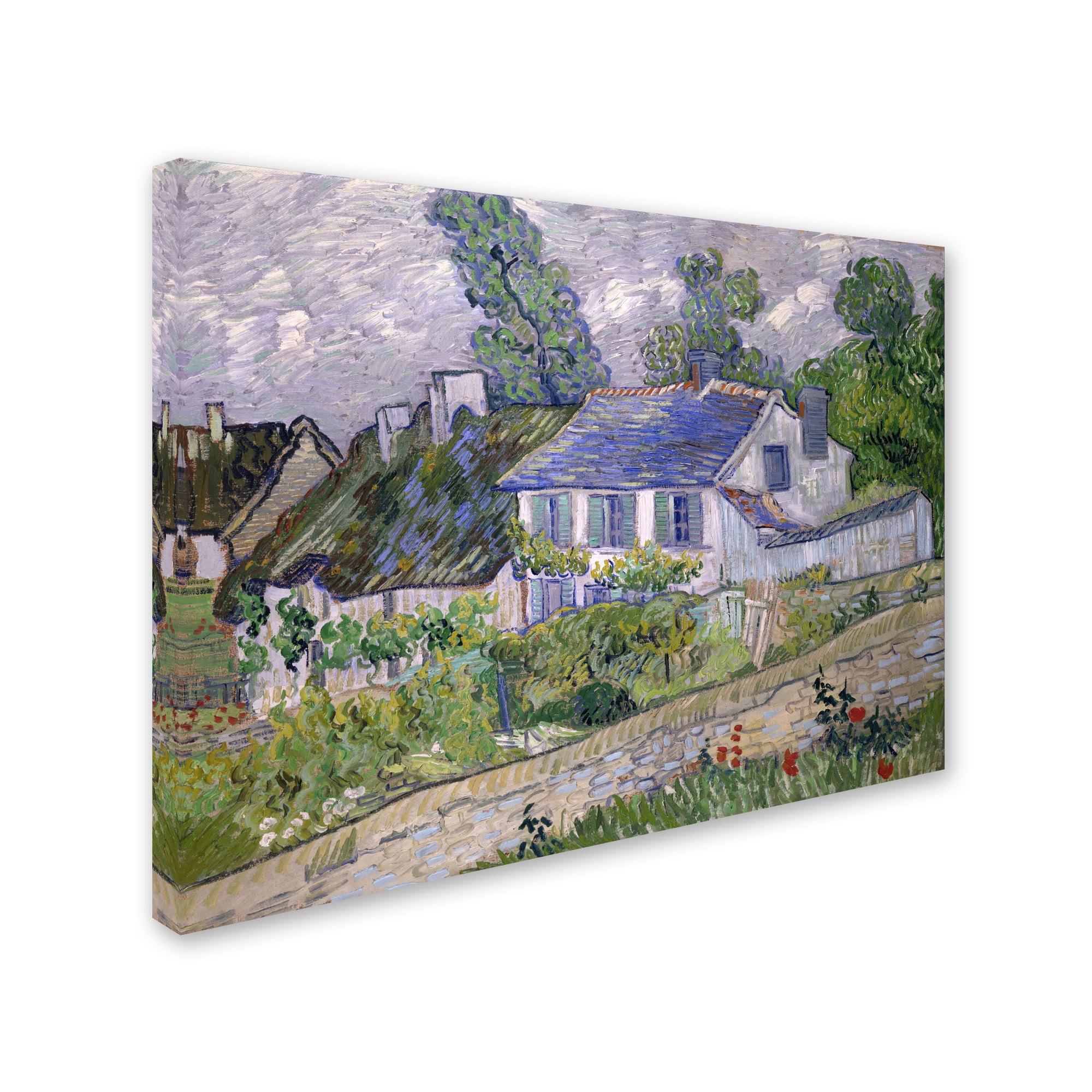 Trademark Fine Art 'Houses At Auvers' Canvas Art by Van Gogh