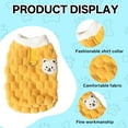 thumbnail image 3 of TELOLY Kitten Clothes,Coral Fleece Dog Costume for 8.82-11.02 Lbs Kittens and Puppies,Autumn/Winter Fur-Proof Vest Small Dog Clothes,Yellow,Xl, 3 of 7
