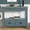 Blue + Pine, variant on 36'' Farmhouse Pine Wood Console Table Entry Sofa Table with 4 Drawers & 1 Storage Shelf for Entryway Living Room Bedroom Hallway Kitchen(Retro Blue)