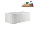 thumbnail image 4 of 59" Streamline N4040PBR Soaking Freestanding Tub and Tray With Internal Drain in Polished Brass, 4 of 13