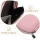 thumbnail image 3 of Luxshiny Circular Rosa Con Cremallera Y Llavero Para Monedas Y Objetos Pequeños, 3 of 6