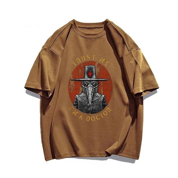 Camiseta de hombre Humor Trust Me I'm a Doctor estampado algodón divertida camiseta de mujer manga corta Plague Halloween camisetas médicas ropa de calle xuanjing unisex