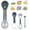 B, variant on 6 in 1 Melon Baller Scoop Set Multifunctional Melon Baller Scoop Set, Fruit Cutter Tool for Making Fruit Shapes(D)