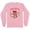 Pink, variant on Merry Christmas Y'all Long Sleeve Shirt Unisex Large White