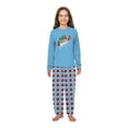 thumbnail image 4 of Family Matching Christmas Bowling Pajama Set, Light Blue Festive Bowling Pin with Red Ball Pattern, 4 of 7