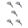 thumbnail image 1 of Greeniant Sombreros Gorras Pañuelo en la cabeza Bandana Quick Back-tied Head Wrap Casco Interior Color sólido Capucha Equipo Ciclismo Montar código gris codigo gris 5piezas Greeniant CBP237289, 1 of 6