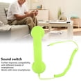 thumbnail image 3 of Récepteur Téléphonique Rétro 3,5 mm, Combiné Filaire Anti-Radiation avec Cordon Enroulé de 9 Pieds, Supporte le Raccrochage et la Réponse, Fonctionne avec la Plupart des Téléphone Intelligent, 3 of 8