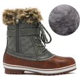 thumbnail image 4 of Dream Pairs Botas de nieve de invierno impermeables a media pantorrilla para mujer RIVER_3 Dream Pairs RIVER_3, 4 of 7