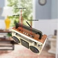 thumbnail image 3 of RONSHIN RX-880D Portable Radio Recorder Speakers Retro Antique Style Cassette Radio For Outdoor Multi-band Radio, AM, FM, SW, USB, MP3, 3 of 8
