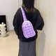 thumbnail image 5 of Riñonera Informal para Mujer Bolso Pecho Acolchado Con Cierre Sólido Exteriores, 5 of 9