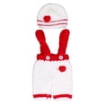 thumbnail image 2 of Conjunto de gorro y pantalón de punto a crochet para recién nacidos, conjunto de punto a crochet para bebé, accesorios para fotos de bebé, conjunto de gorro y panta, 2 of 14