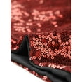 thumbnail image 5 of INSPIRE CHIC Women's Sequin Camisole Sparkle Shining Club Party Disco Glitter Cami Top XS Red, 5 of 6
