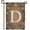 Monogram D, variant on America Forever Bronze Floral Monogram X Garden Flag, 12.5 x 18 inch Double Sided, Elegant White Letter X Flag, Botanical Decorative Outdoor Yard Art, Fall Home Decor, Housewarming Gift