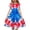 Multicolor-22, variant on Mitankcoo Girls 4th of July Dresses Fashion Print Short Sleeve Crew Neck A-Line Dress for Daily Casual