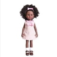 thumbnail image 1 of Muñeca Negra Para Niña, Pelo Rizado De 14,5 Pulgadas, Muñeca Negra Realista Y Suave Con Ropa Lavable, Conjunto De Vestido Y Diadema, Regalo Para Niñas seitruly FN007665-03, 1 of 6