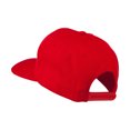 thumbnail image 3 of Boxing Face Emoticon Embroidered Snapback Cap - Red OSFM, 3 of 5
