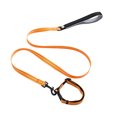 thumbnail image 2 of Flmtop Traction Rope Collar Reflective Explosion Proof Nylon Walking Safety Leashes for Puppy Orange, 2 of 9