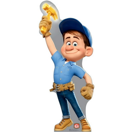 Disney Belle Cardboard Stand - Disney Wreck-It Ralph Fix-It Felix Jr. Standup Standee Cardboard Cutout