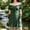 Green, variant on HCBY Women's Vintage Off-Shoulder Puff Sleeve Corset Dress with Lace-Up Waist and Pleated A-Line Hem, Ruffle Trim Mini Gothic Style for Halloween Party and Summer Casual