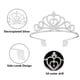 thumbnail image 3 of Tiara de cristal, diadema con corona, corona elegante de princesa con peines para mujeres, niñas, novia, boda, graduación, fiesta de cumpleaños, 3 of 6
