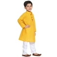 thumbnail image 2 of Chandrakala Kids 100% Cotton Kurta Pyjama Set for Boys Indian Traditional Party Wear Bollywood Style Wedding Dress, Royal Blue (KK101ROY1), 2 of 3