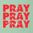 thumbnail image 6 of Wild Bobby Pray On It Pray Over It Pray Through It Inspirational/Christian Women Slim Fit Junior Tee, Mint, Medium, 6 of 6