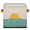 Multicolor 4, variant on CURLYOOT Wild Bee With Flower 11 x 11 Inch Cube Storage Bin, Fabric Storage Cube Foldable Basket with Leather Handles, Organizer Basket for Closet Shelves