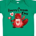 thumbnail image 4 of Inktastic Happy Canada Day Cute Red Beaver with Canadian Flag Boys or Girls Baby Bodysuit, 4 of 5