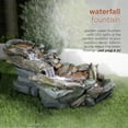 thumbnail image 6 of Alpine Corporation Outdoor 3-Tier Rainforest Rock Water Fountain with LED Lights, 6 of 14