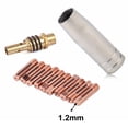 thumbnail image 1 of MB 15AK MIG/MAG Welding Contact Tips Stable Performance 12pcs/Set 25mm M6 Gas Nozzle Tip Holder High Reliability, 1 of 5