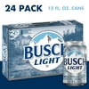 Busch Light Beer, 24 Pack Beer, 12 fl oz Cans, 4.1% ABV, Domestic