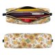 thumbnail image 2 of Disketp Retro 70s 60s Flower Estuche de Lápices de Cuero con Cierre, Estuche Compacto para Papelería, Bolígrafos y Accesorios Pequeños, 2 of 7