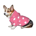 thumbnail image 6 of Uemuo Dots On Rose Red Background for Winter Dog Hoodie Sweatshirts with Pockets Warm Dog Clothes for Small Dogs Chihuahua-Large, 6 of 8