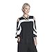thumbnail image 3 of IC Collection Striking Open Shoulder Stripe Top (XX-Large, Black), 3 of 4