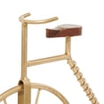 thumbnail image 5 of 17" x 15" Gold Metal Bike Sculpture, by DecMode, 5 of 9